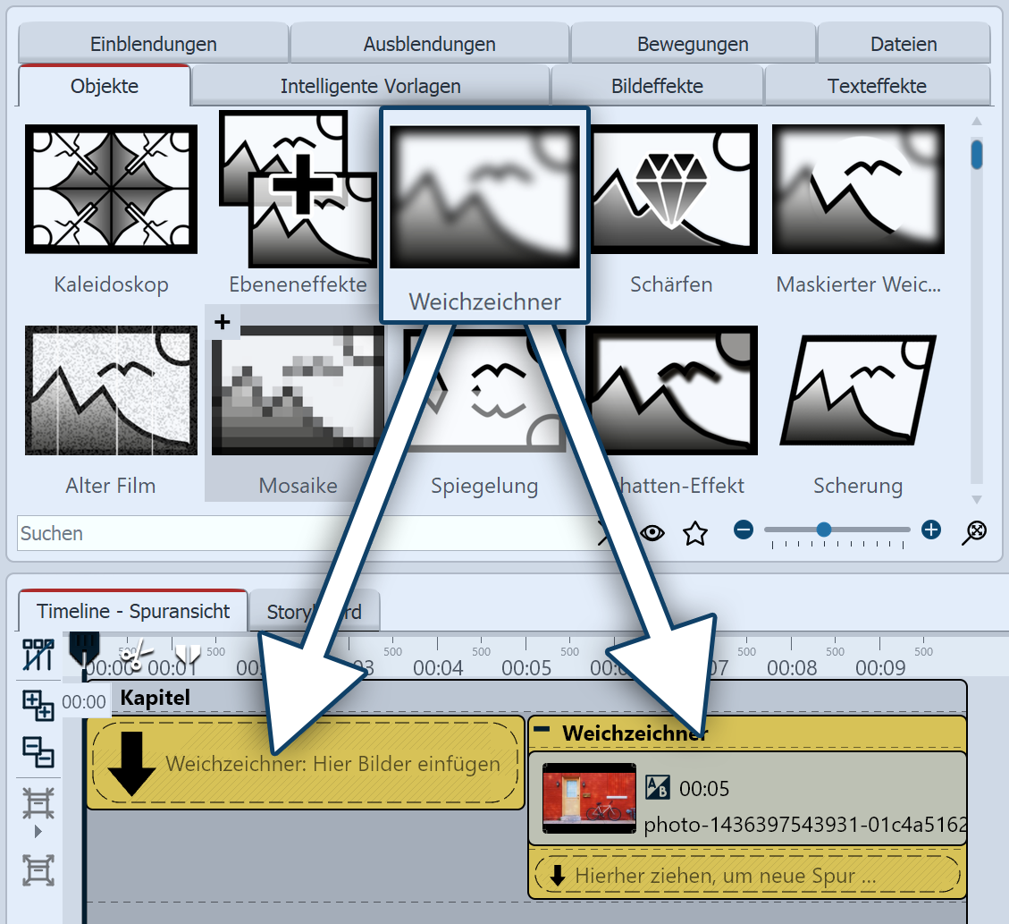 Weichzeichner einfügen