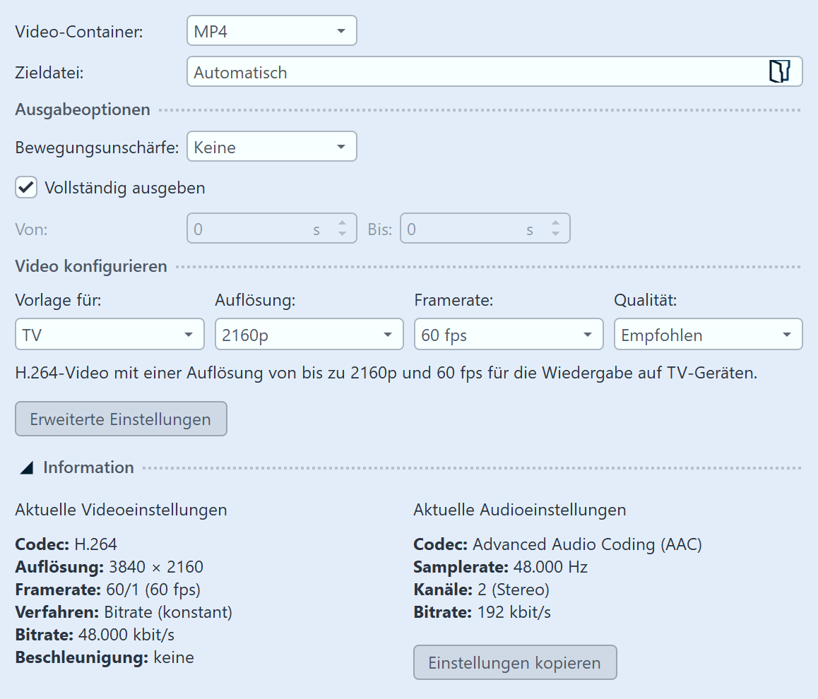 Video-Assistent mit Informationen