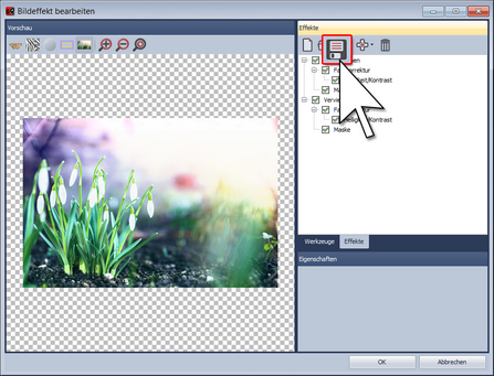 Bildeffekt im Bildeditor