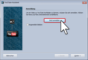 Bei YouTube anmelden