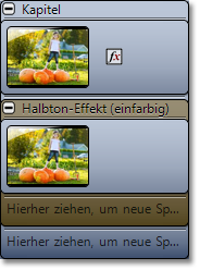 Aufbau in der Timeline
