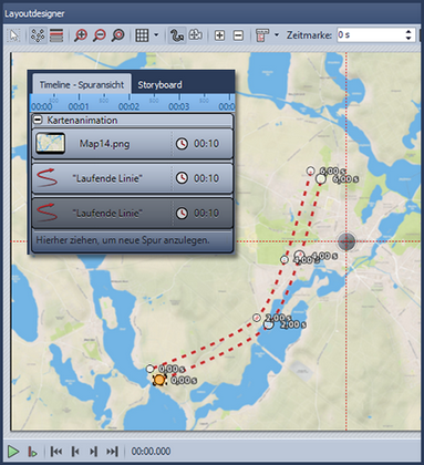Bewegungsmarken parallel setzen