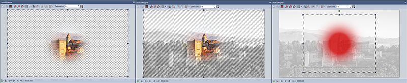 Verschiedene Ansichten der Maske im Layoutdesigner