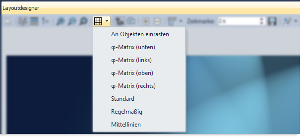 Optionen für Raster