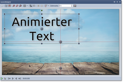 Text im Layoutdesigner platzieren