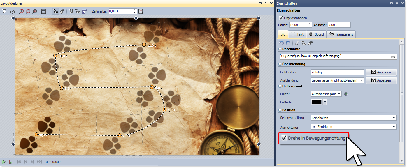 Ansicht Layoutdesigner und Eigenschaften Ansicht Layoutdesigner und Eigenschaften