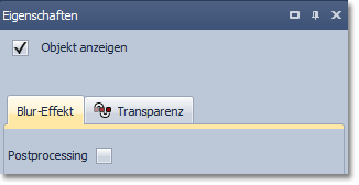 Einstellungen für Blur-Effekt
