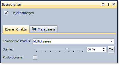 Einstellungen für Ebeneneffekte