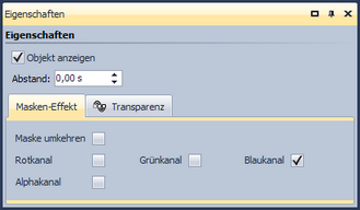 Einstellungen für Masken-Effekt