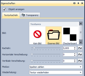 Texturkacheln einfügen