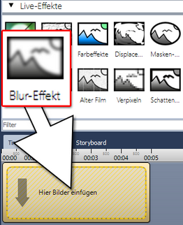 Blur-Effekt einfügen