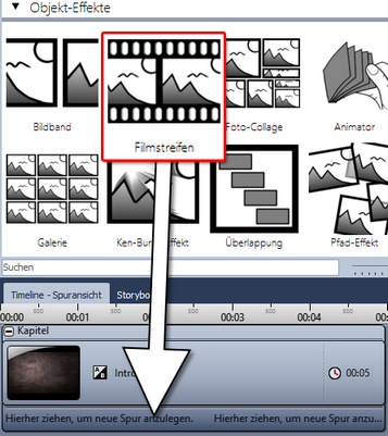 Filmstreifen-Effekt einfügen
