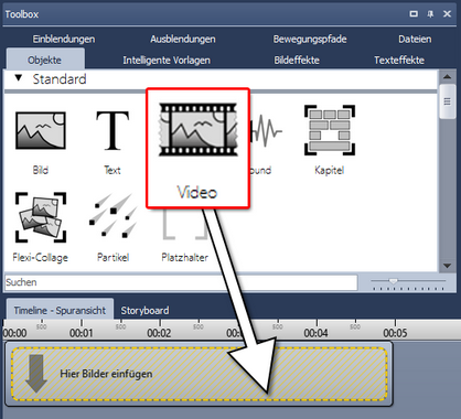 Video in Kapitel einfügen