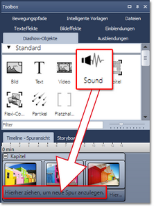 Sound-Objekt einfügen