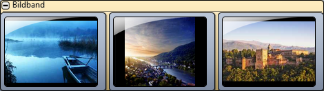Gefüllter Bildband in der Timeline