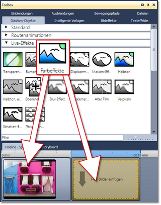 Farbeffekt einfügen
