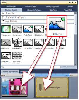 Halbton-Effekt einfügen