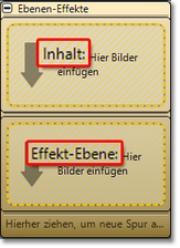 Leerer Ebeneneffekt in der Timeline