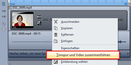 Ton und Video zusammenführen