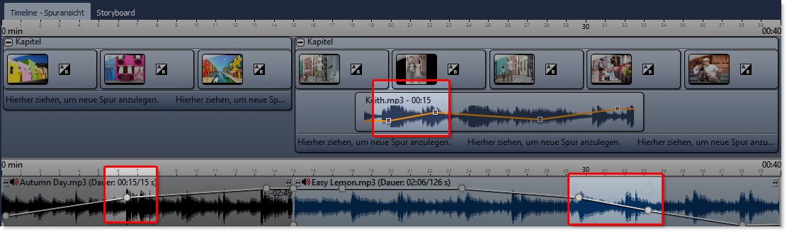 Lautstärke-Kurve anpassen