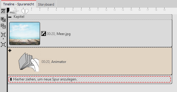 Animator in einem Kapitel