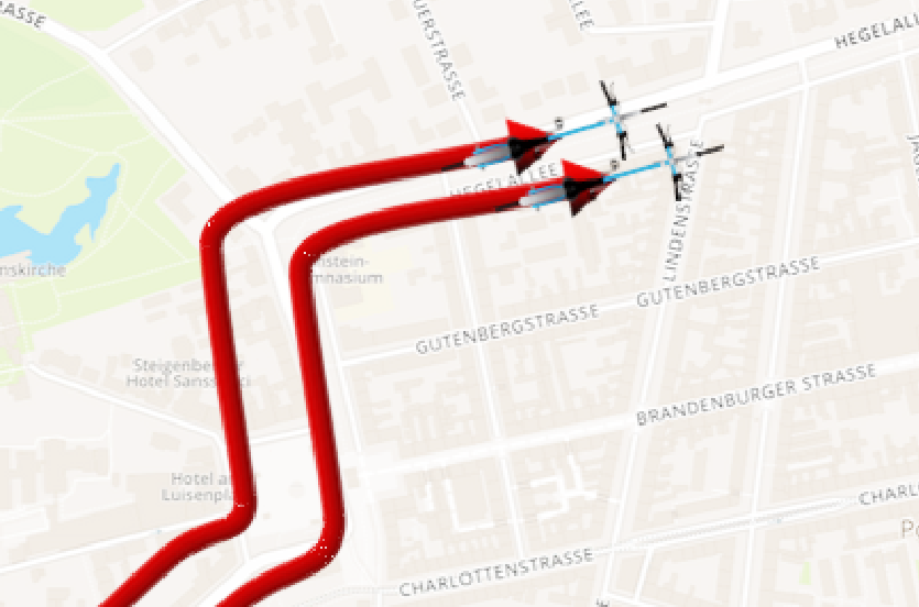 Zwei Fahrräder nebeneinander