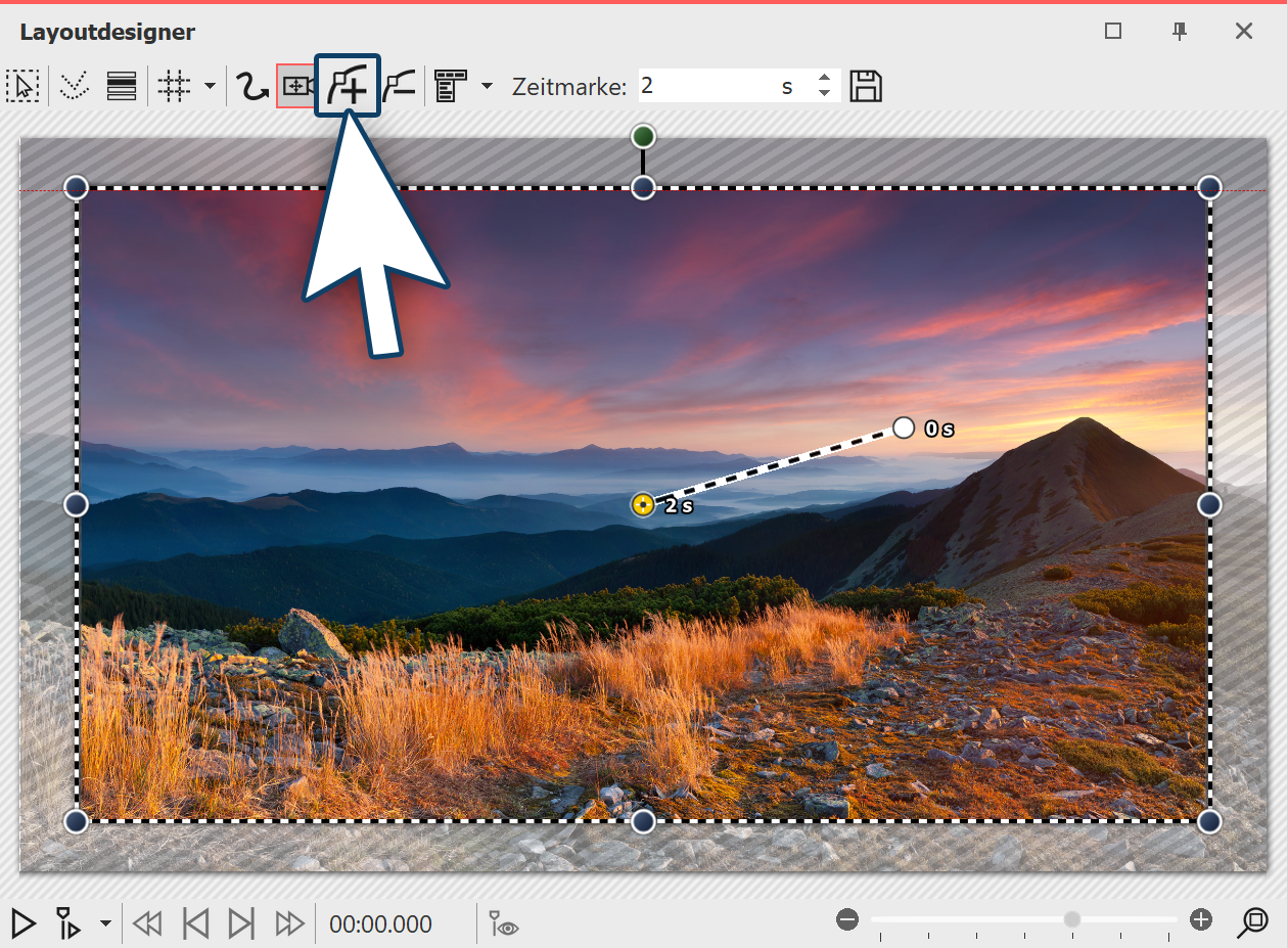 Bewegungsmarke einfügen
