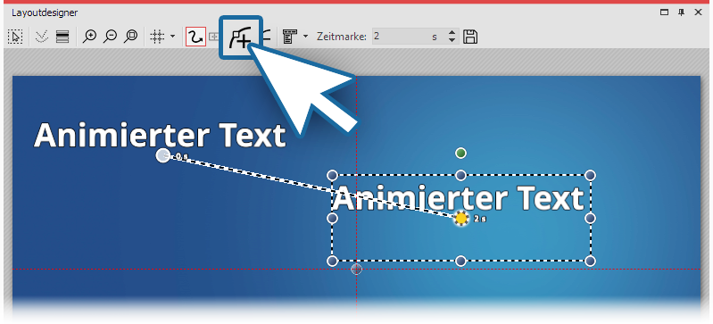 Bewegungsmarke hinzufügen