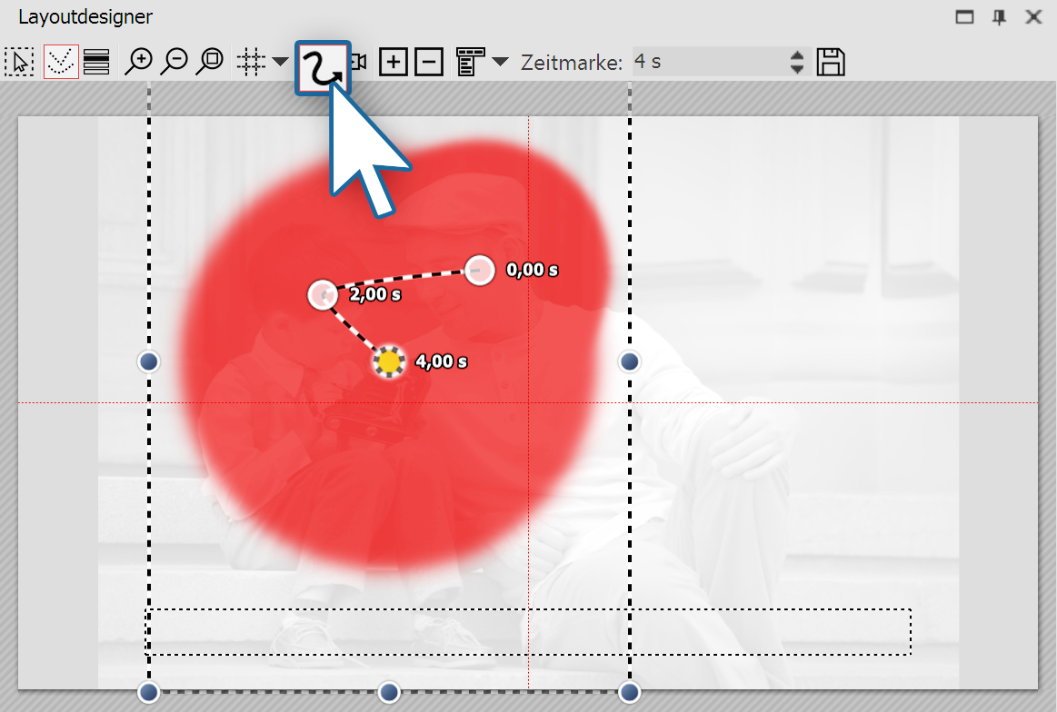 Maske erhält Bewegungspfad