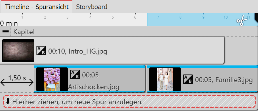 Bilder befinden sich in Spur unter Hintergrundbild