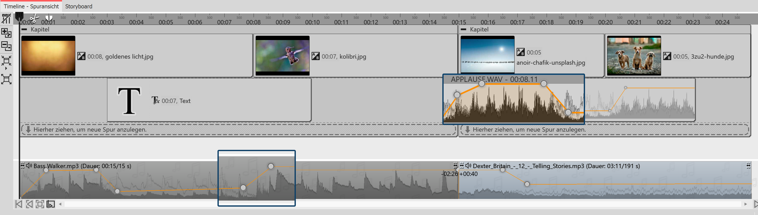 Lautstärke-Kurve anpassen