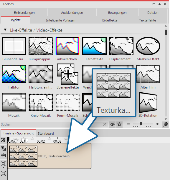 Inserting texture tiles