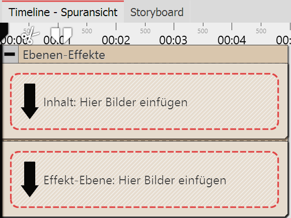 Empty layers effect in the timeline