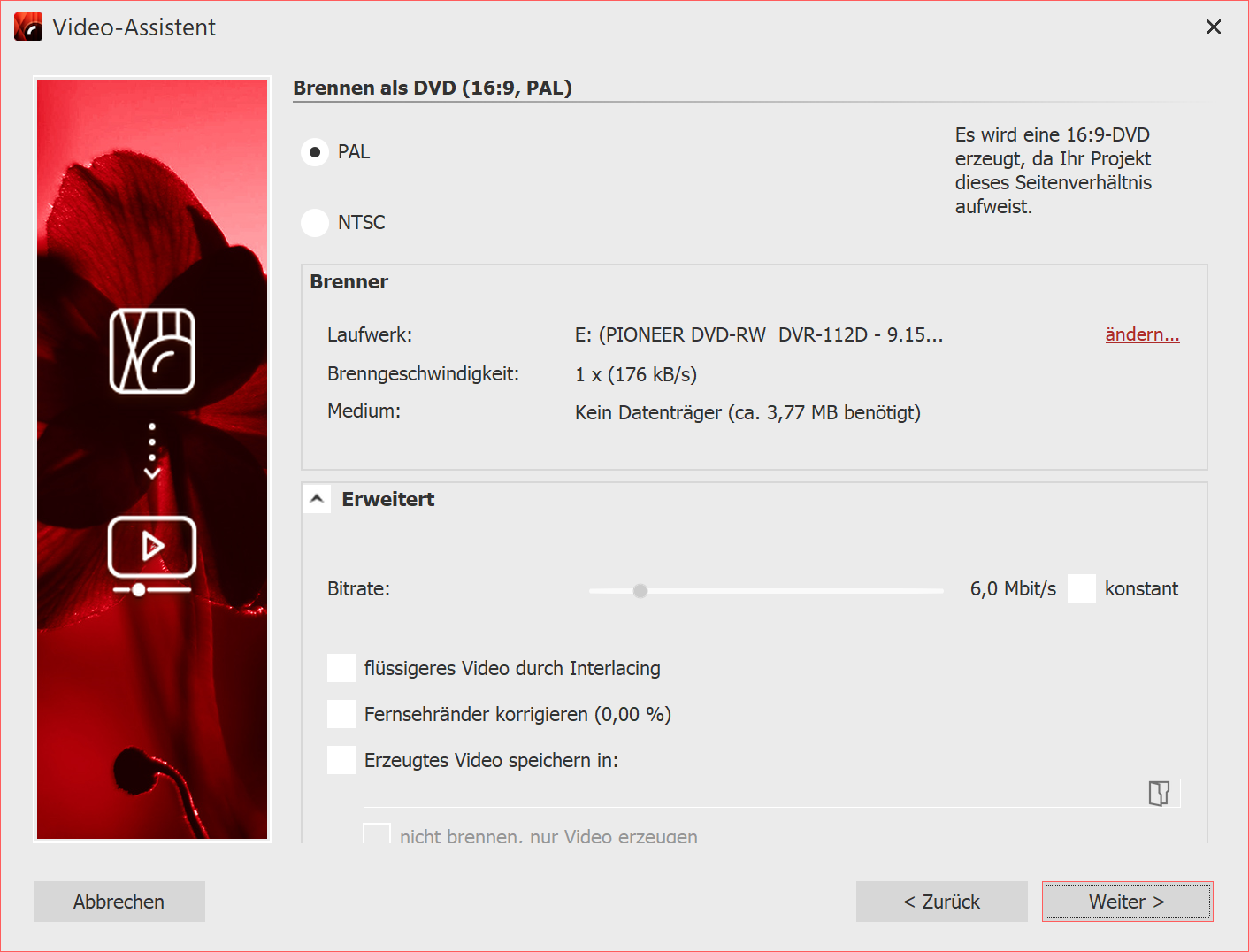 Erweiterte Einstellungen