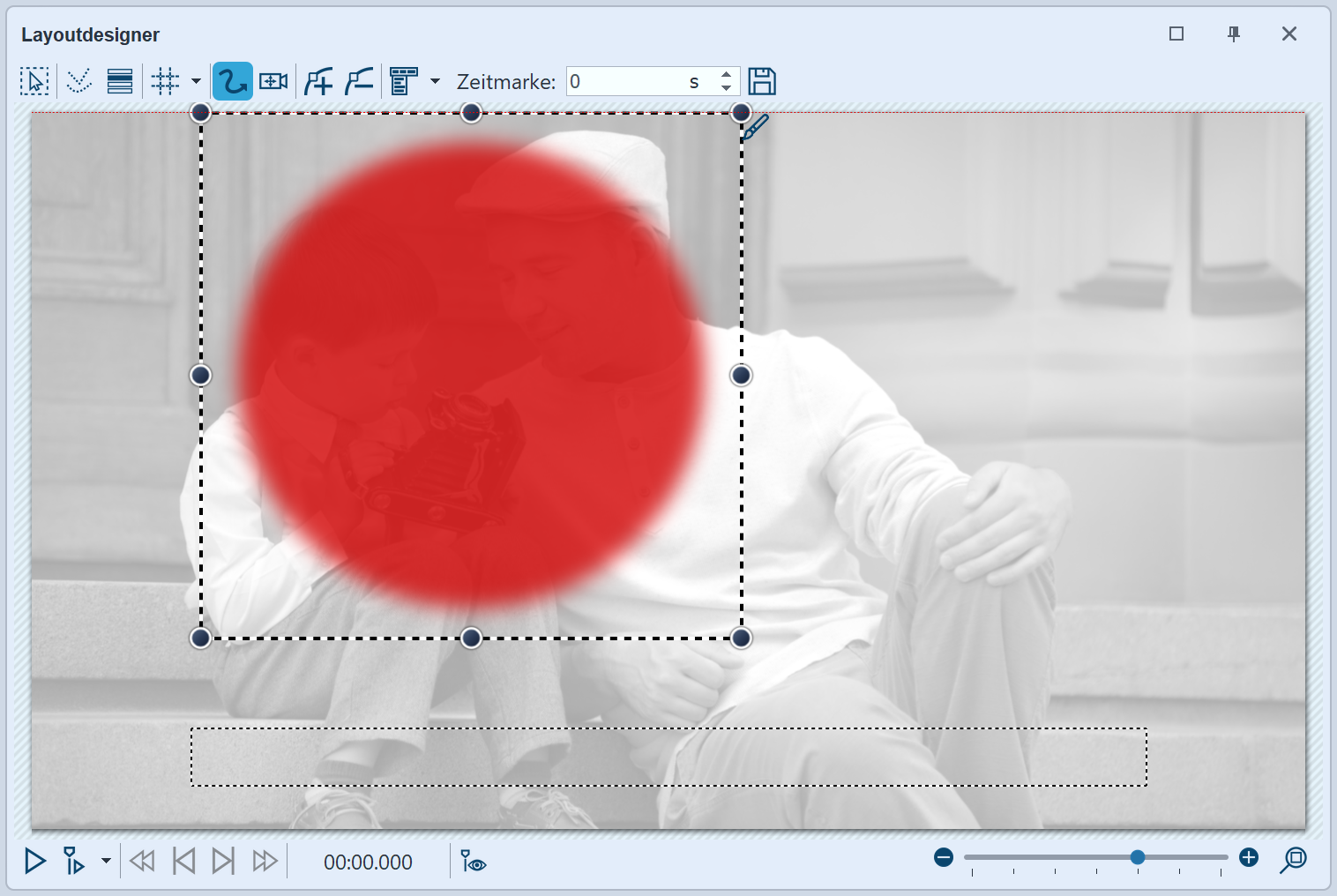 Masken-Objekt im Effekt ist angeklickt