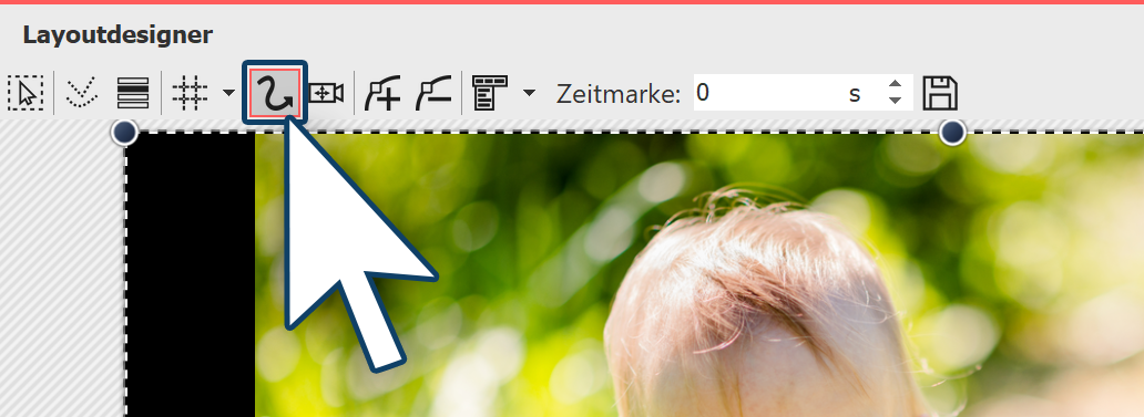 Bewegungspfad-Werkzeug aktivieren