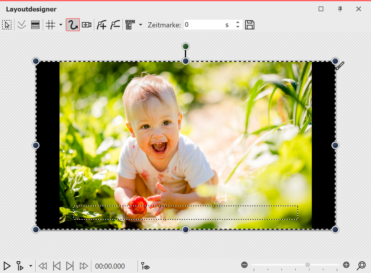 Bild mit schwarzen Rändern