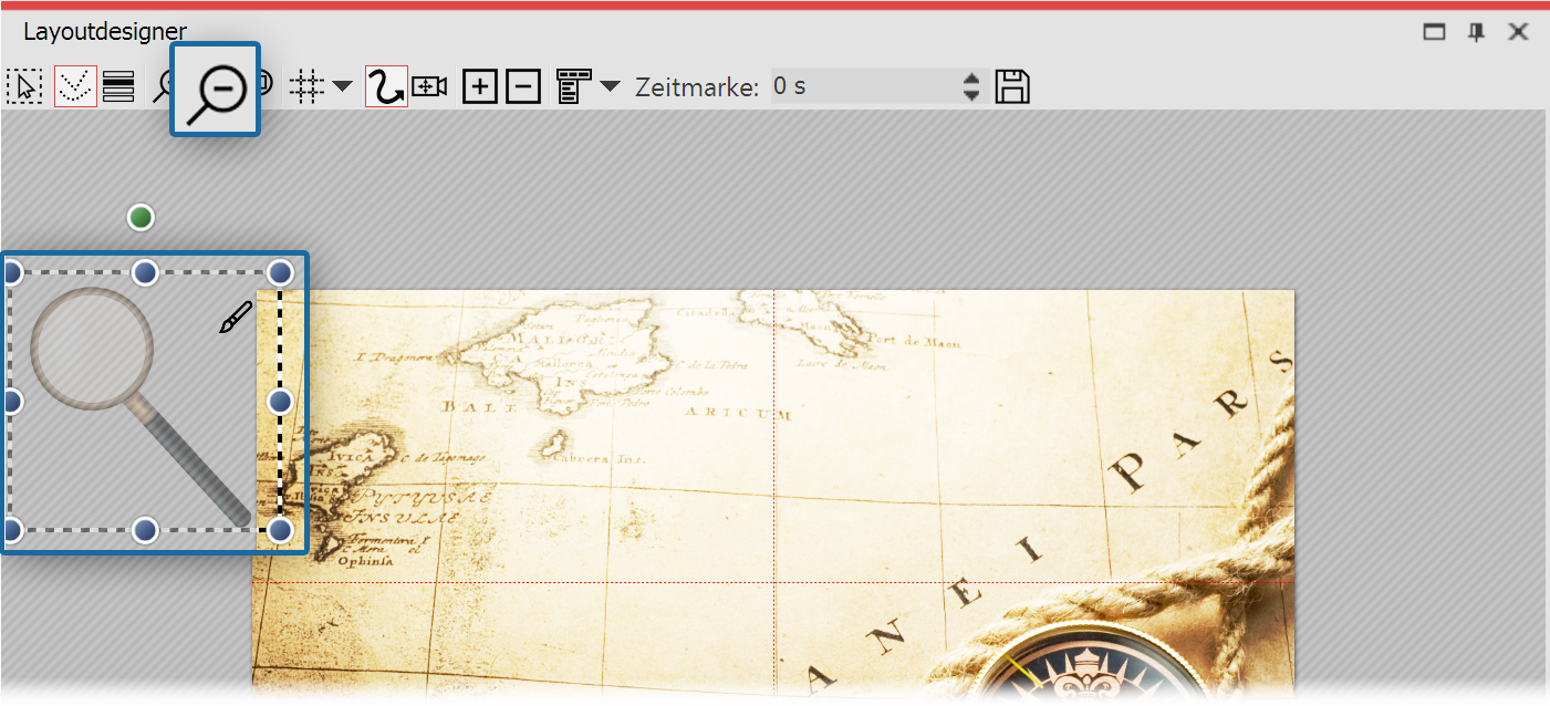 Erste Bewegungsmarke befindet sich im nicht sichtbaren Bereich