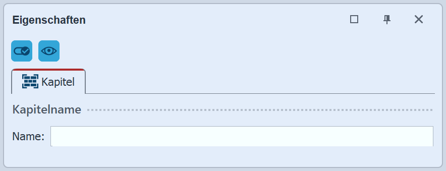 Eigenschaften für Kapitel-Objekt
