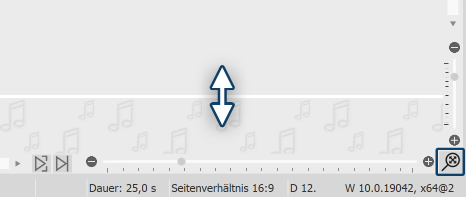 Hintergrundmusikspur vergrößern