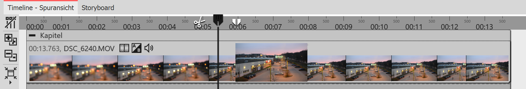 Video in der Timeline Video in der Timeline