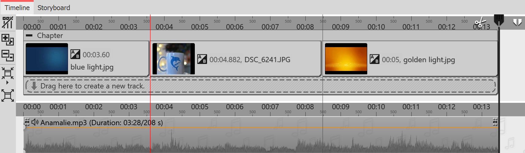 Images aligned to lines Images aligned to lines