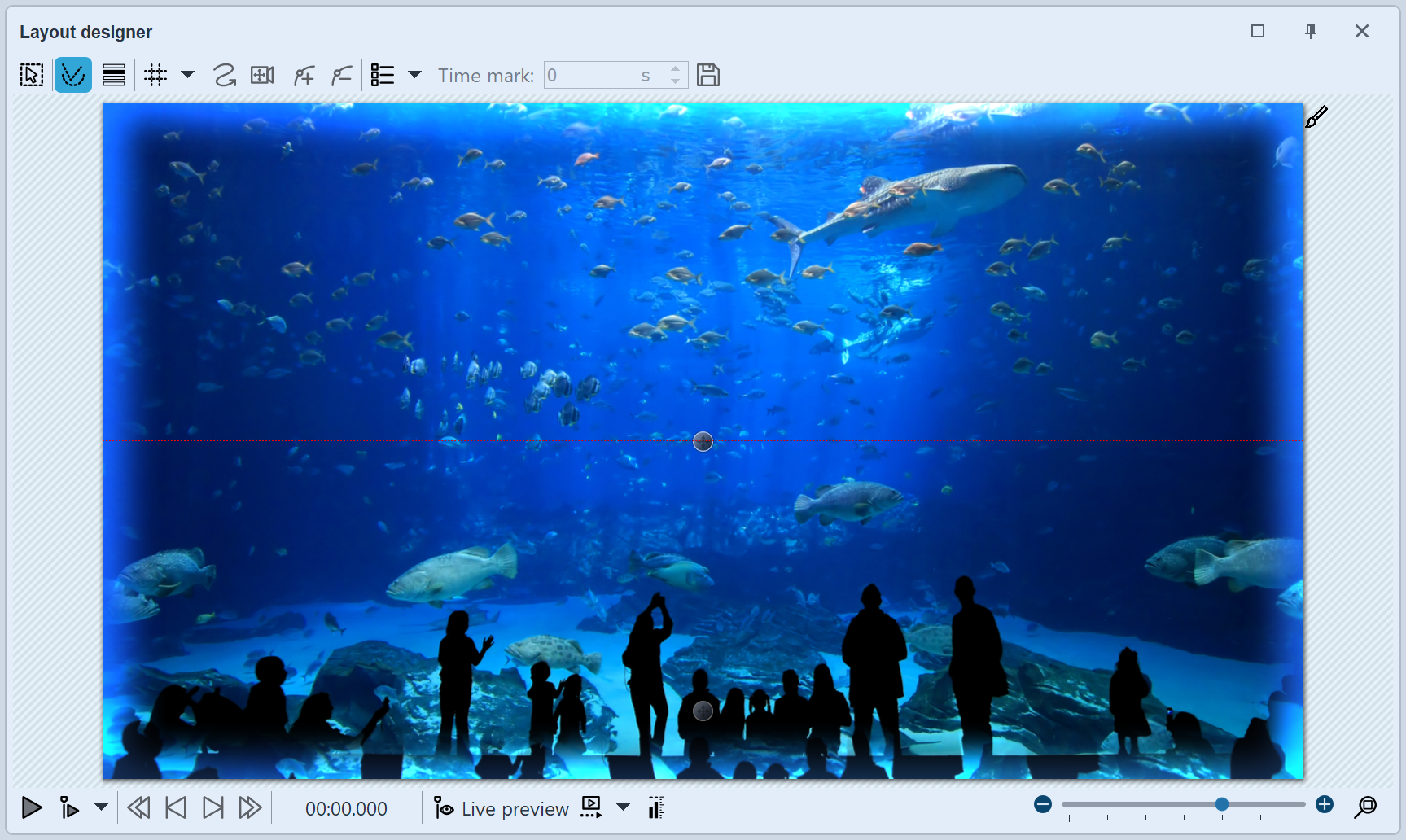 Example in Layout designer Example in Layout designer
