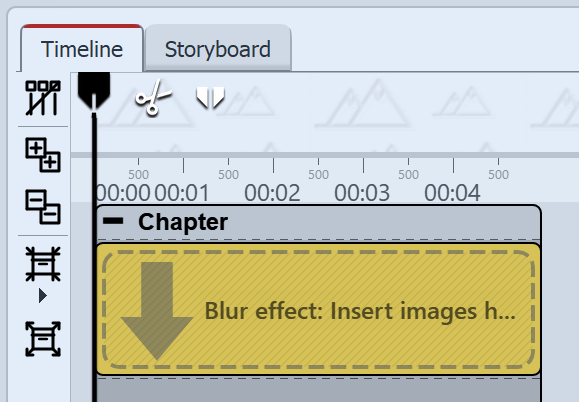Blur effect is in Chapter object