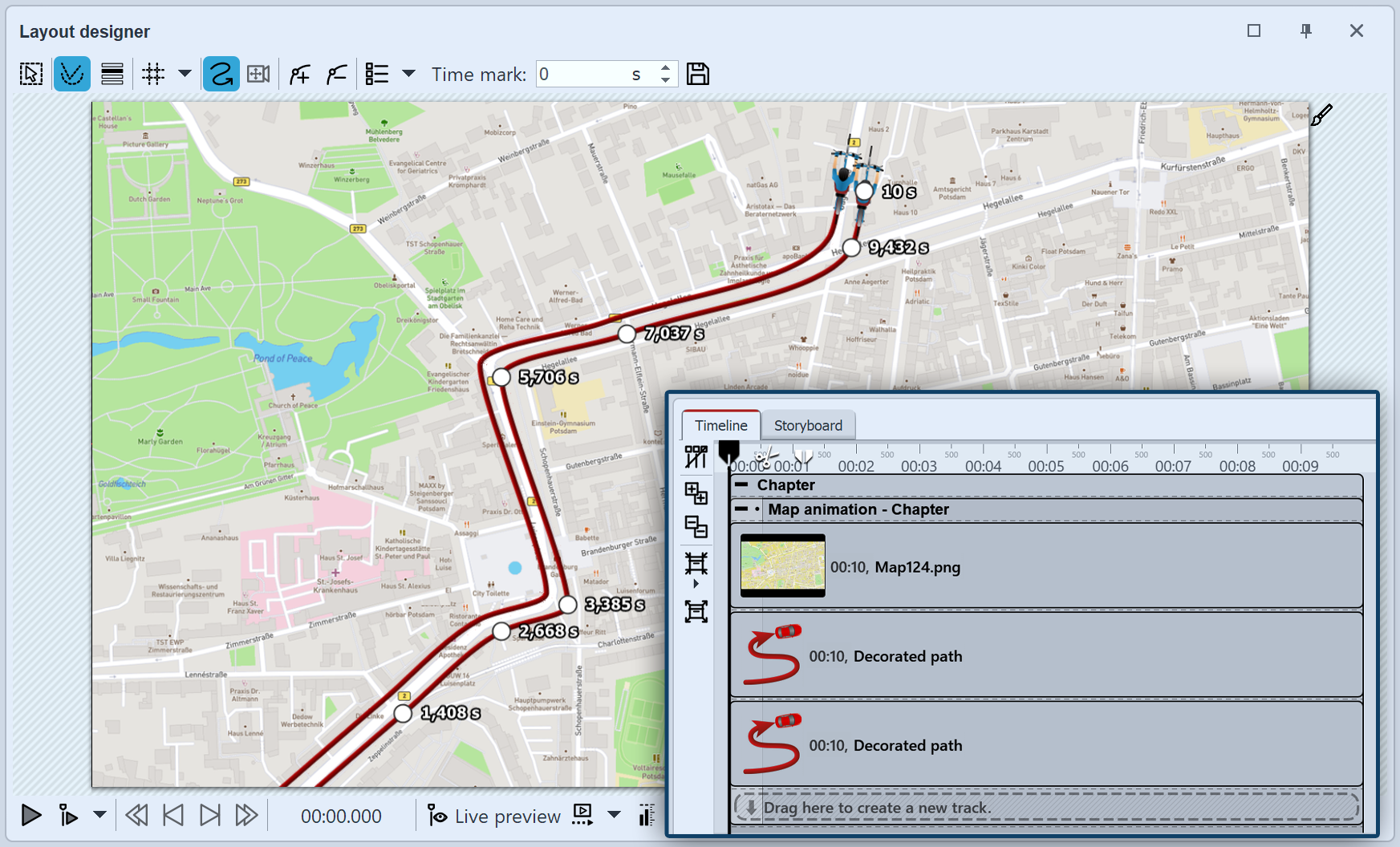Set parallel Motion Marks&nbsp;