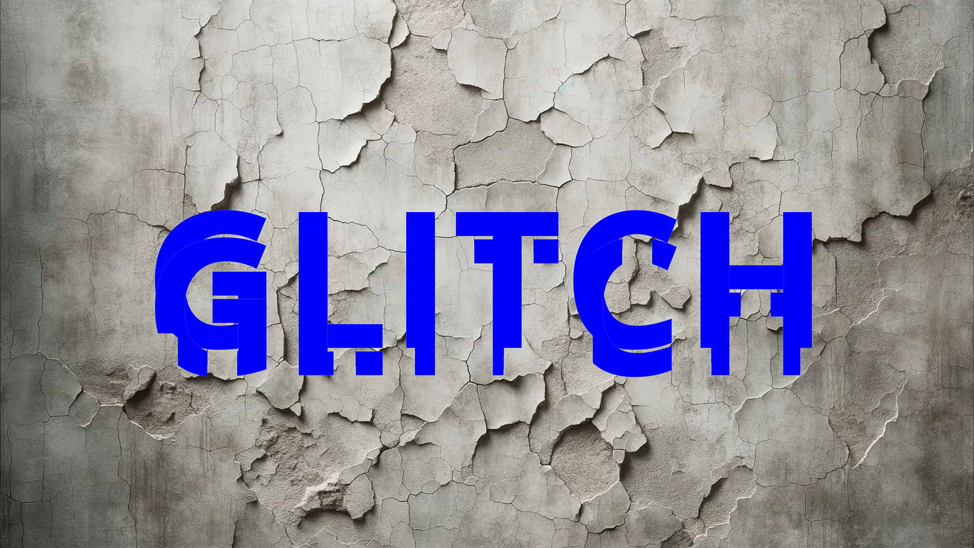 Text mit Glitch-Effekt