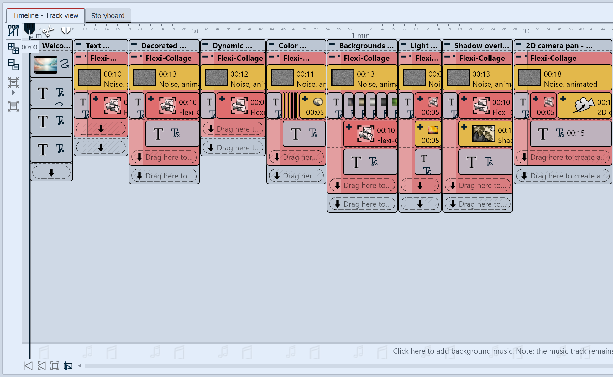 Project with several chapters