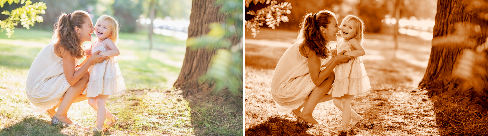 Links ohne Bildeffekt (Original), rechts mit Bildeffekt Links ohne Bildeffekt (Original), rechts mit Bildeffekt