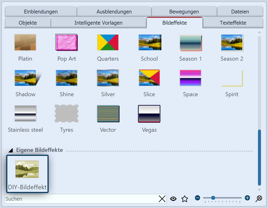 Bildeffekt in der Toolbox Bildeffekt in der Toolbox