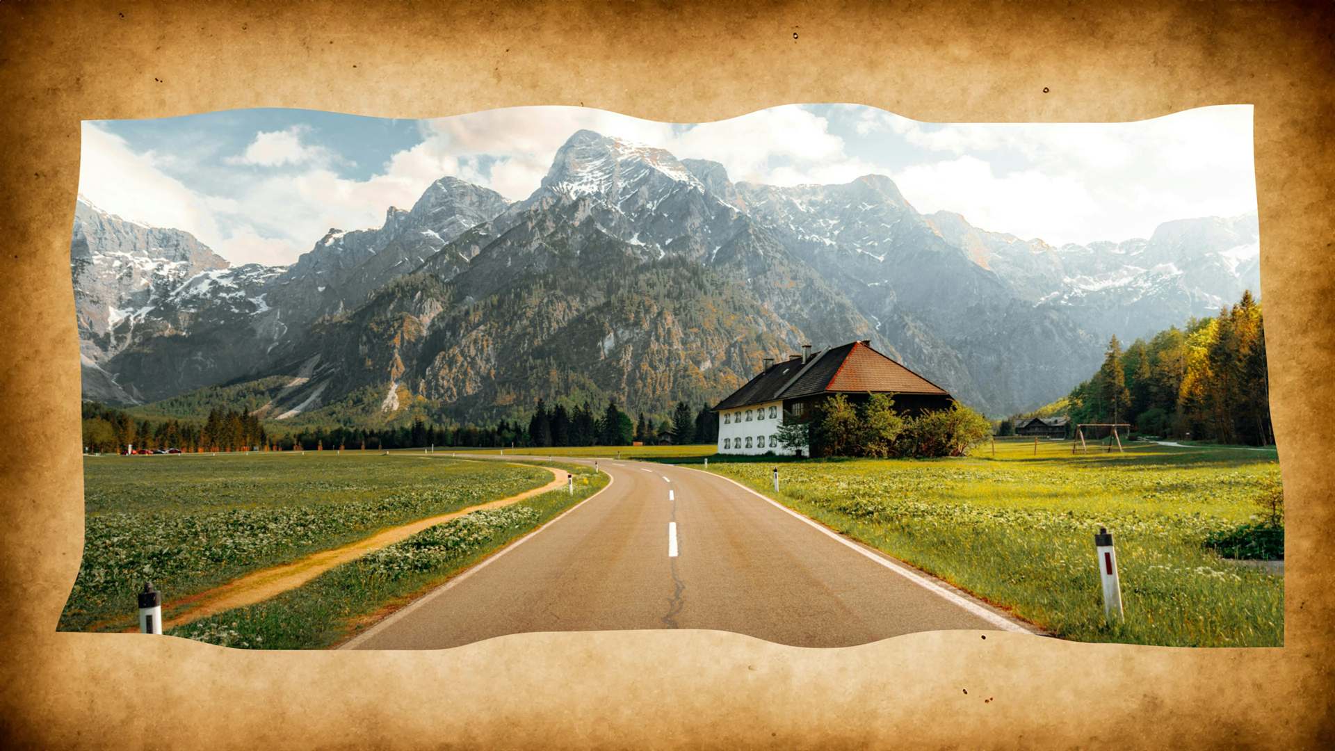 Torn-edge effect with different settings